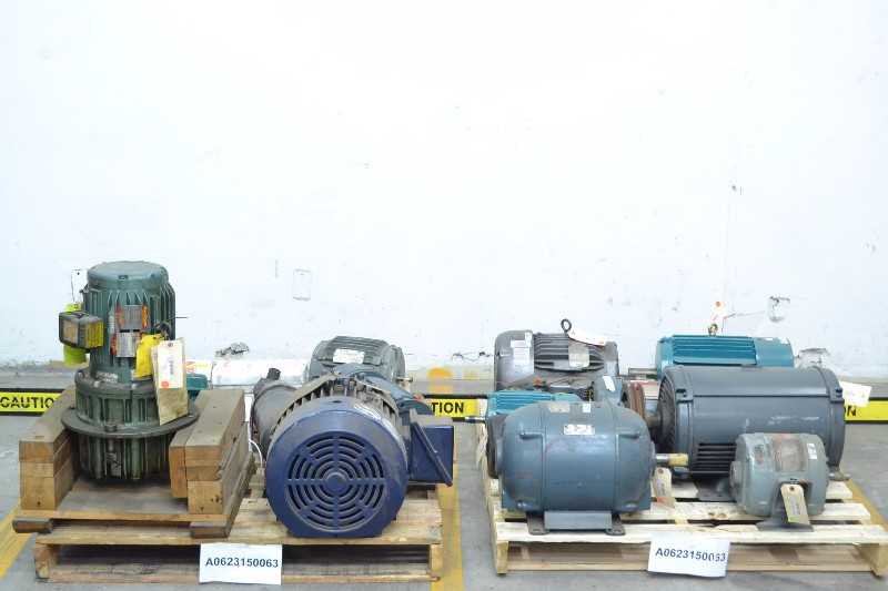 2 PALLETS OF ASSORTED ELECTRIC MOTORS, BALDOR, GENERAL ELECTRIC, RELIANCE (OHIO) - MISCELLANEOUS