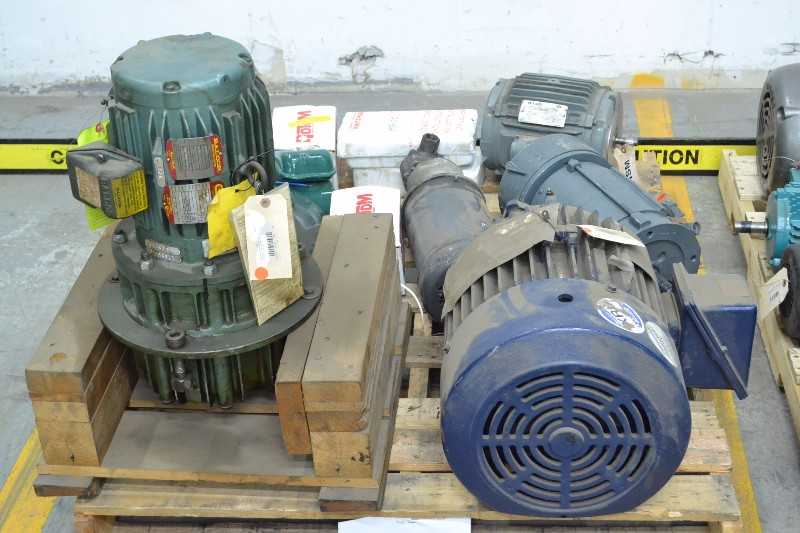 2 PALLETS OF ASSORTED ELECTRIC MOTORS, BALDOR, GENERAL ELECTRIC, RELIANCE (OHIO) - MISCELLANEOUS