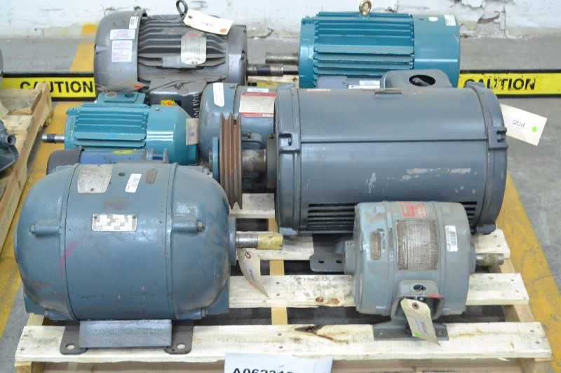 2 PALLETS OF ASSORTED ELECTRIC MOTORS, BALDOR, GENERAL ELECTRIC, RELIANCE (OHIO) - MISCELLANEOUS