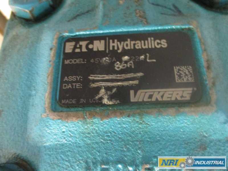 VICKERS 45V60A86A22L VANE HYDRAULIC PUMP AND RELIANCE P44G0607 100HP 230/460V AC MOTOR (OHIO) - MISCELLANEOUS