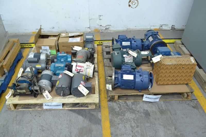 2 PALLETS OF ASSORTED ELECTRIC MOTOR DRIVES, BALDOR, RELIANCE,SIEMENS, GENERAL ELECTRIC (OHIO) - MISCELLANEOUS