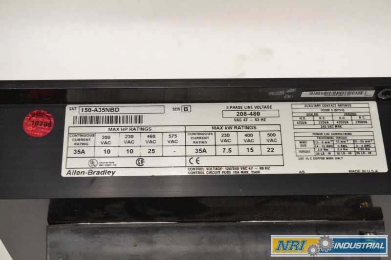 ALLEN BRADLEY 150-A35NBD SMC PLUS 25HP SOFT START STARTER AC MOTOR DRIVE (OHIO) - MISCELLANEOUS