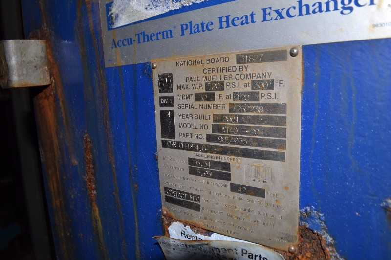 ALFA LAVAL 4T40 F-20 HEAT EXCHANGER PLATE STYLE 120PSI (NOVA SCOTIA) - MISCELLANEOUS