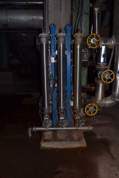 THERMO AES 5423-1 D-54656 STAINLESS WATER FILTER ASSEMBLY WITH STAINLESS BALL VALVES, PNEUMATICS (NOVA SCOTIA) - MISCELLANEOUS