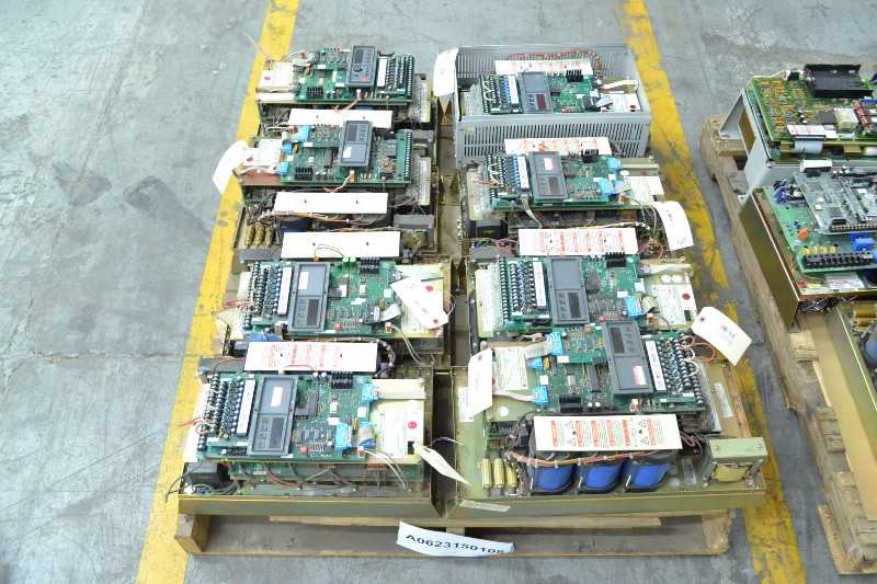 2 PALLOTS OF ASSORTED AC MOTOR DRIVES, ALLEN BRADLEY (OHIO) - MISCELLANEOUS