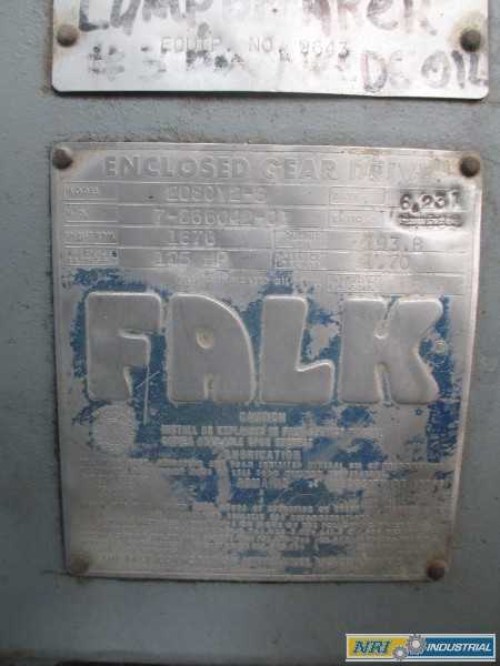FALK 2080Y2-S ENCLOSED DRIVE GEAR REDUCER 125HP 6.231:1 (OHIO) - MISCELLANEOUS