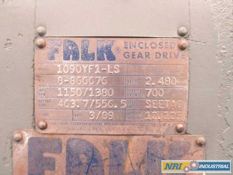 FALK 1090YF1-LS ENCLOSED DRIVE GEAR REDUCER 700HP 2.48:1 (OHIO) - MISCELLANEOUS