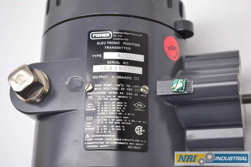 FISHER 4211 ELECTRONIC POSITION CONTROL 4-20MA 30V-DC TRANSMITTER (OHIO) - MISCELLANEOUS