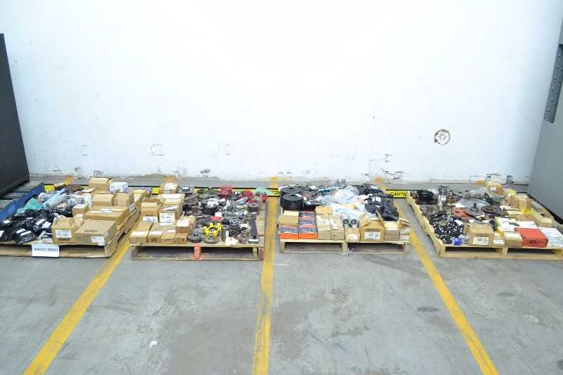 4 PALLETS OF ASSORTED POWER TRANSMISSION REPLACEMENT PARTS, SPUR GEARS, REPAIR KITS (OHIO) - MISCELLANEOUS