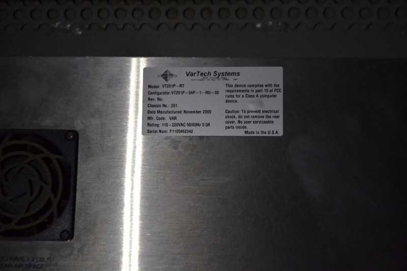VARTECH VT201P-RT AND VT213PSS-RT OPERATOR INTERFACES (NOVA SCOTIA) - MISCELLANEOUS