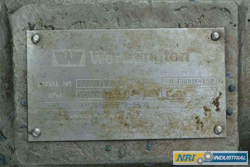 WORTHINGTON 8-FRBHX-152 8 IN 10 IN 15 IN 2-1/2 IN STAINLESS CENTRIFUGAL PUMP (OHIO) - MISCELLANEOUS
