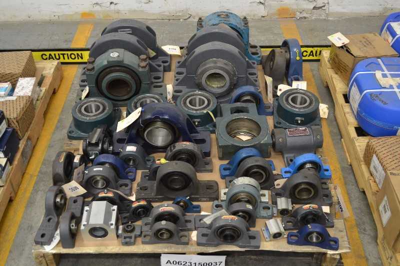 1 PALLET OF ASSORTED PILLOW BLOCK & FLANGE BEARINGS SEALMASTER, DODGE, SKF, REXNORD (OHIO) - MISCELLANEOUS