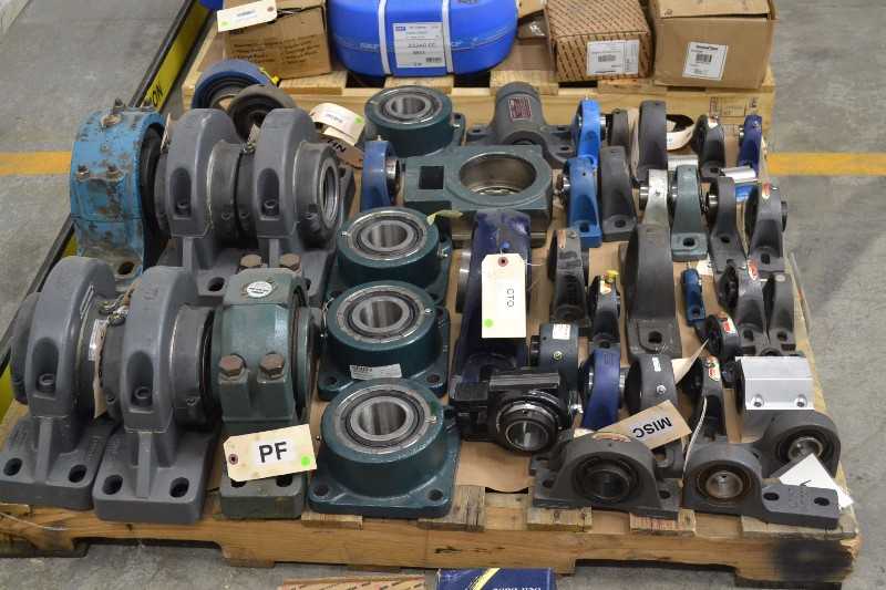 1 PALLET OF ASSORTED PILLOW BLOCK & FLANGE BEARINGS SEALMASTER, DODGE, SKF, REXNORD (OHIO) - MISCELLANEOUS