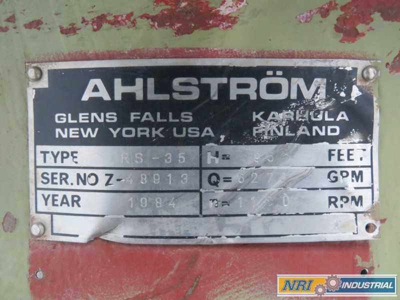 AHLSTROM TRS-35 95FT STAINLESS 16 IN 14 IN 6275GPM CENTRIFUGAL PUMP (OHIO) - MISCELLANEOUS