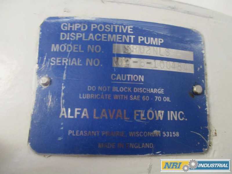 ALFA LAVAL SRU2NLS ROTARY LOBE PUMP STAINLESS 1-1/2 - MISCELLANEOUS