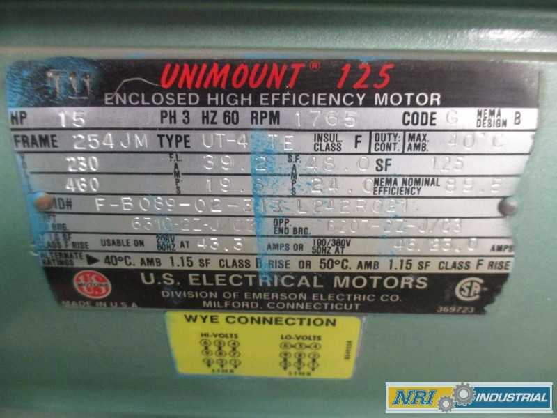 INDUSTRIAL STEAM E20-645 CENTRIFUGAL PUMP 6X5 IRON 623GPM 230/460V-AC 15HP (OHIO) - MISCELLANEOUS