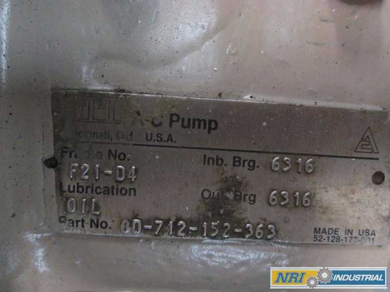 ALLIS CHALMERS F21-D4 10X6X22IN 1730GPM IRON SPLIT CASE PUMP (OHIO) - MISCELLANEOUS