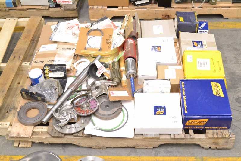 1 PALLET OF ASSORTED PUMP REPLACEMENT PARTS REPAIR KITS, SEALS IMPELERS, JOHN CRANE GRACO (OHIO) - MISCELLANEOUS