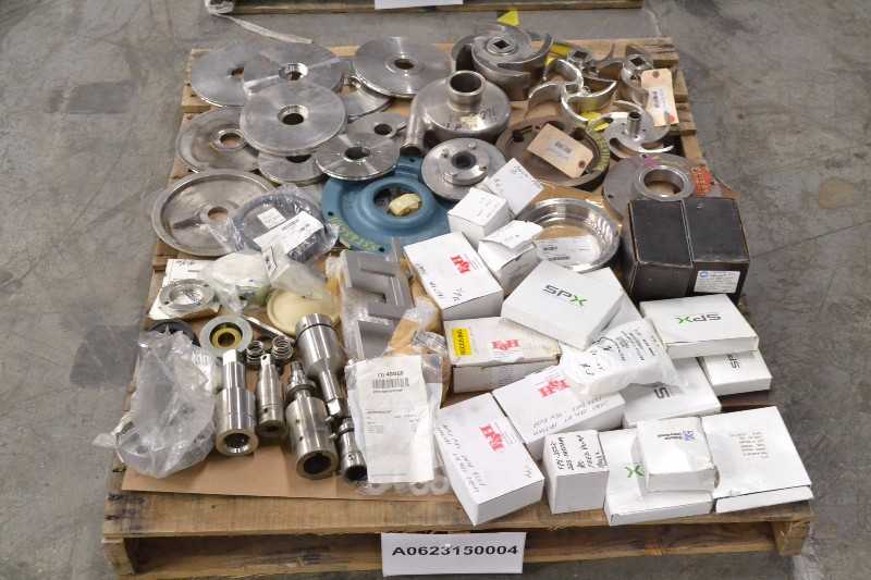 1 PALLET OF ASSORTED PUMP REPLACEMENT PARTS REPAIR KITS, SEALS IMPELERS, BACKING PLATES (OHIO) - MISCELLANEOUS