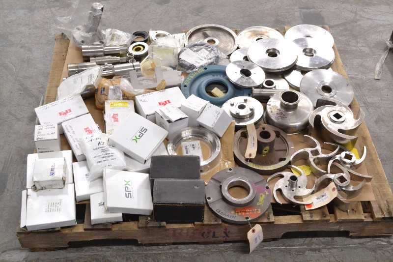 1 PALLET OF ASSORTED PUMP REPLACEMENT PARTS REPAIR KITS, SEALS IMPELERS, BACKING PLATES (OHIO) - MISCELLANEOUS