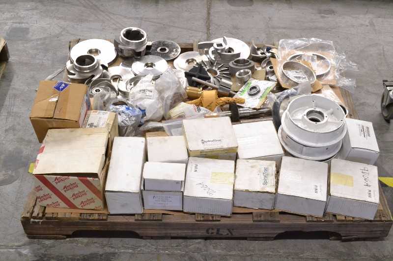 1 PALLET OF ASSORTED PUMP REPLACEMENT PARTS, SEALS, IMPELERS, JOHN CRANE, INGERSOLL RAND (OHIO) - MISCELLANEOUS