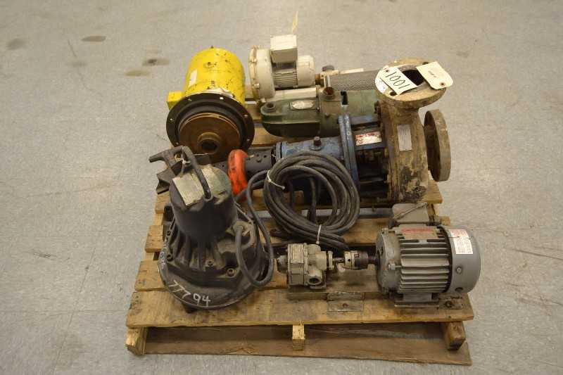 1 PALLET OF ASST. PUMPS, SIEMANS,GOULD,FLYGT, ROBINS&MEYERS,WORTHINGTON (OHIO) - MISCELLANEOUS