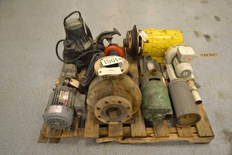 1 PALLET OF ASST. PUMPS, SIEMANS,GOULD,FLYGT, ROBINS&MEYERS,WORTHINGTON (OHIO) - MISCELLANEOUS