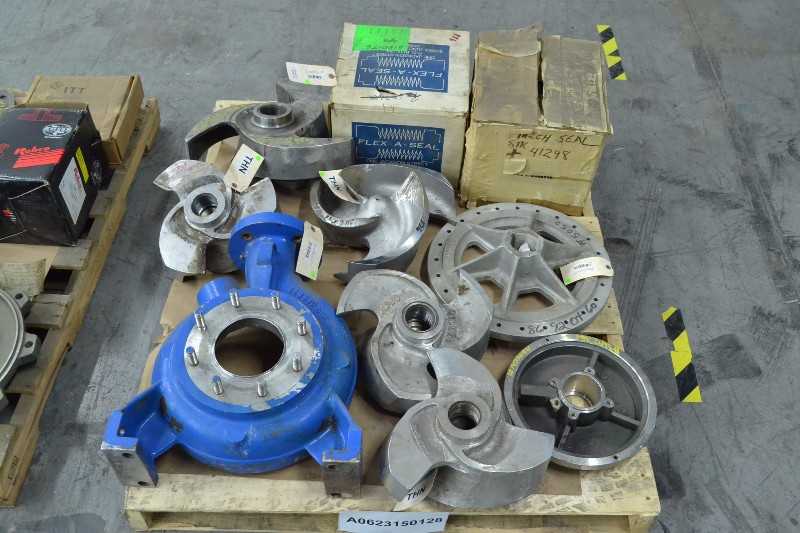 2 PALLETS OF ASSORTED PUMP REPLACEMENT PARTS, IMPELLERS, CASINGS, SEALS, REPAIR KITS (OHIO) - MISCELLANEOUS