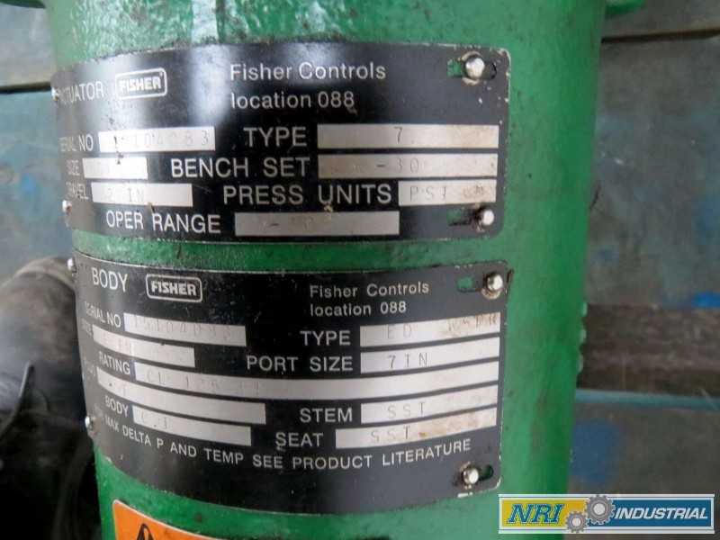 FISHER ED 6 IN 667 5010 IRON PNEUMATIC FLANGED 125 CONTROL VALVE (OHIO) - MISCELLANEOUS