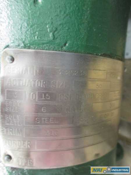 FISHER E-BODY CONTROL VALVE 6 IN STEEL CL300 657-A SIZE 50 ACTUATOR (OHIO) - MISCELLANEOUS