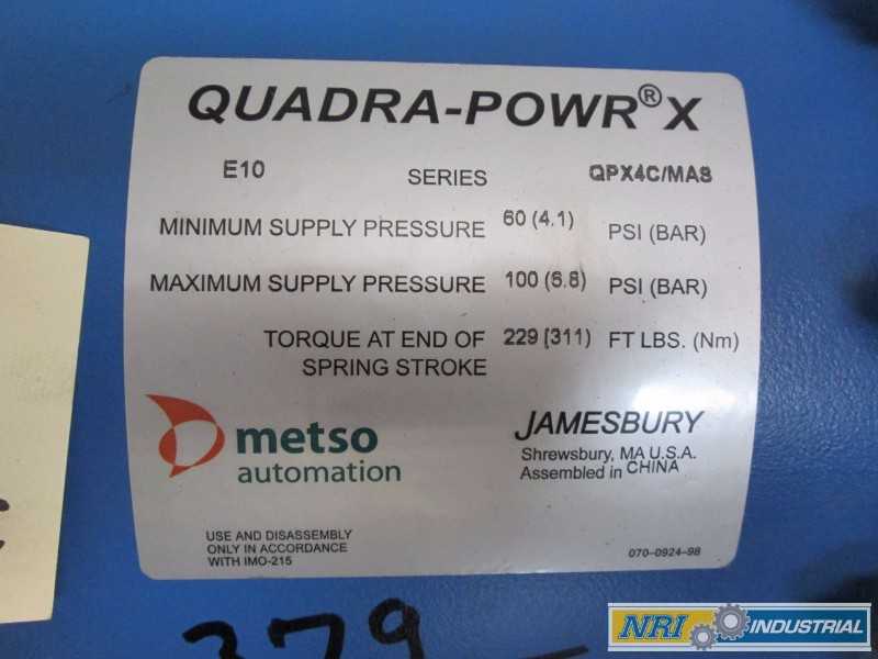 NELES JAMESBURY 815L113600XZ BUTTERFLY VALVE 8 IN CL150 STAINLESS (OHIO) - MISCELLANEOUS