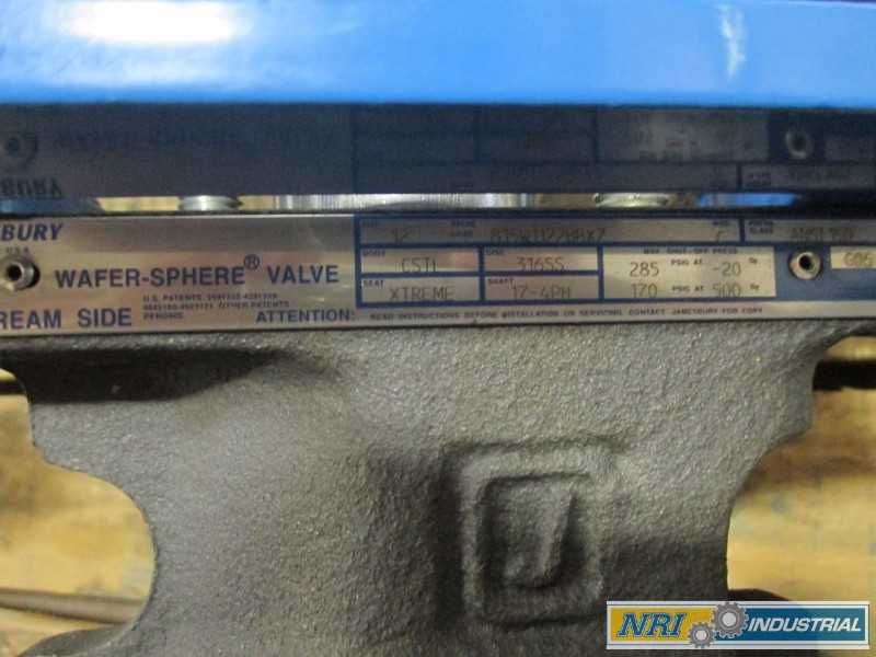 NELES JAMESBURY 815W1122HBX7 BUTTERFLY VALVE 12" STEEL/STAINLESS (OHIO) - MISCELLANEOUS