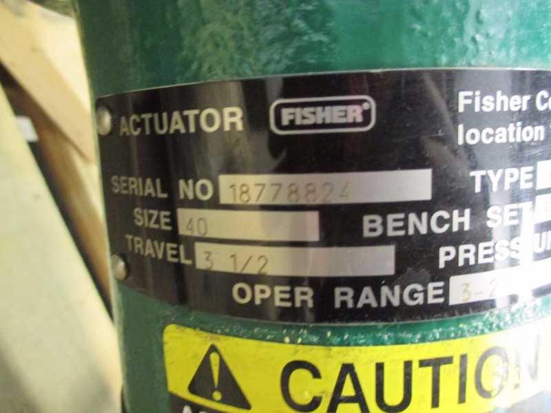 FISHER 656 SIZE 40 ACTUATOR AND DVC6010 POSITIONER (OHIO) - MISCELLANEOUS