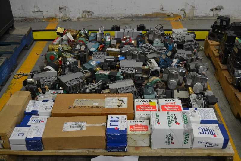 3 PALLETS OF ASSORTED SOLENOID VALVES, ASCO, NUMATICS, MAC, PARKER (OHIO) - MISCELLANEOUS