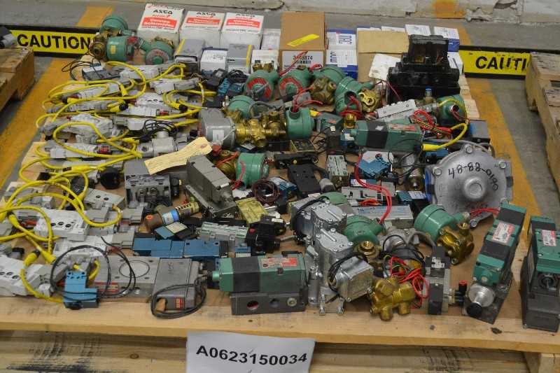 3 PALLETS OF ASSORTED SOLENOID VALVES, ASCO, NUMATICS, MAC, PARKER (OHIO) - MISCELLANEOUS