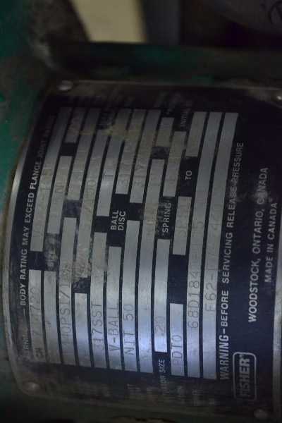 1 PALLET OF 2 FISHER VALVES V100 VEE-BALL STAINLESS PNEUMATIC 600 CONTROL VALVE (OHIO) - MISCELLANEOUS