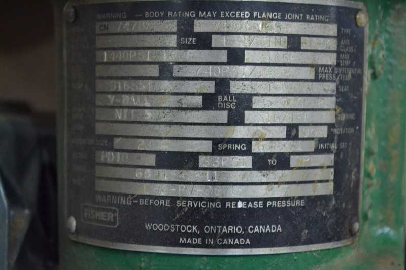 1 PALLET OF 2 FISHER VALVES V100 VEE-BALL STAINLESS PNEUMATIC 600 CONTROL VALVE (OHIO) - MISCELLANEOUS