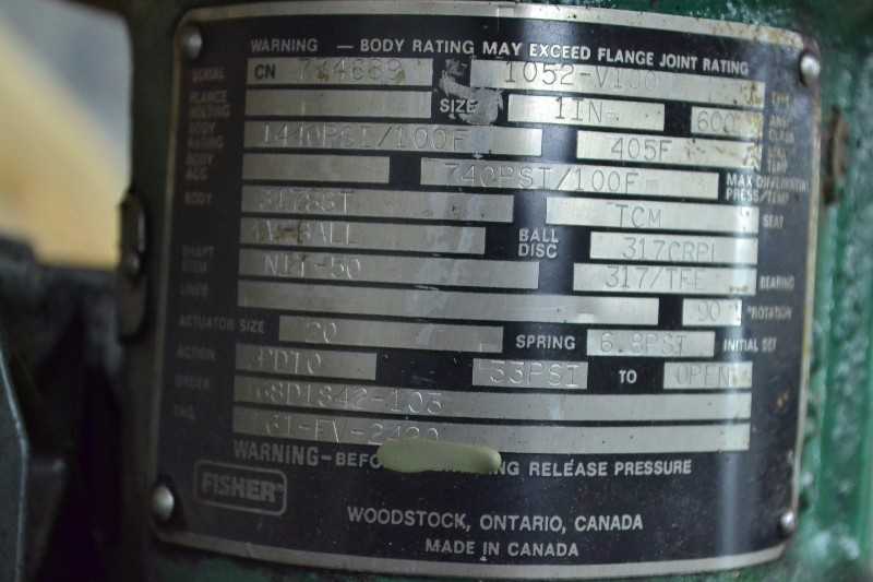 1 PALLET OF 3 FISHER VALVES FISHER V100 VEE-BALL 1 IN 1052 3620J STAINLESS CONTROL VALVE (OHIO) - MISCELLANEOUS