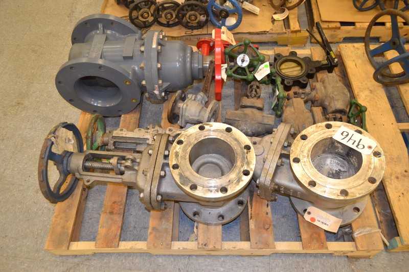 4 PALLETS OF ASSORTED VALVES, 1 INCH TO 8 INCH (OHIO) - MISCELLANEOUS