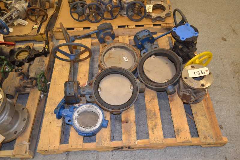 4 PALLETS OF ASSORTED VALVES, 1 INCH TO 8 INCH (OHIO) - MISCELLANEOUS