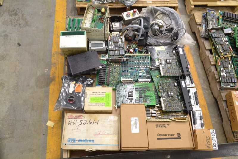 4 PALLETS OF ASSORTED ELECTRICAL CONTROLS INPUT MODULES, OUTPUT MODULES, I/O PROCESSORS (OHIO) - MISCELLANEOUS