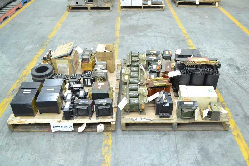 2 PALLETS OF ASSORTED TRANSFORMERS, ALLEN BRADLEY, ABB, SIEMENS, SQUARE D, HAMMOND (OHIO) - MISCELLANEOUS