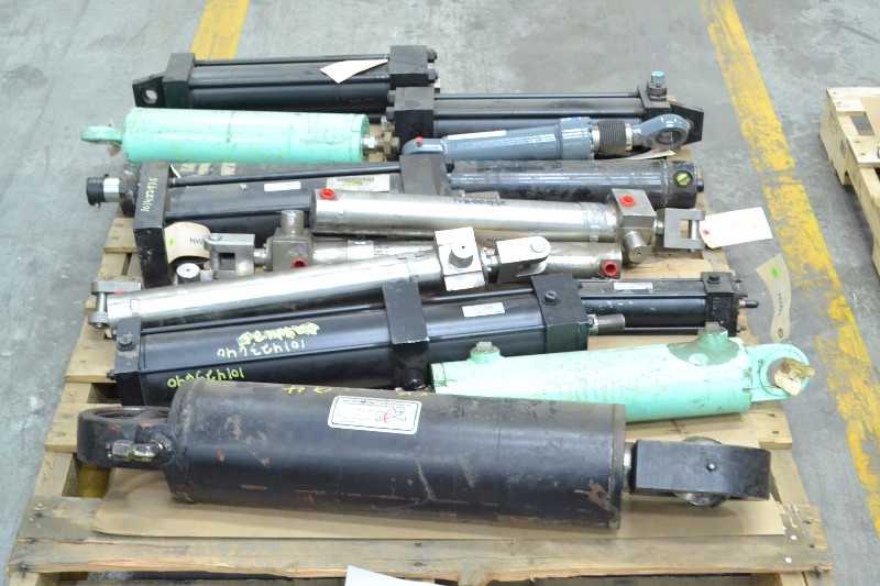 1 PALLET OF ASSORTED HYDRAULIC CYLINDERS, PARKER, METSO, ARCOS (OHIO) - MISCELLANEOUS