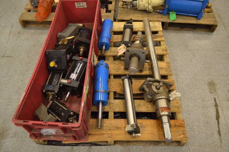 3 PALLETS OF ASSORTED CYLINDERS, HYDRO LINE (OHIO) - MISCELLANEOUS