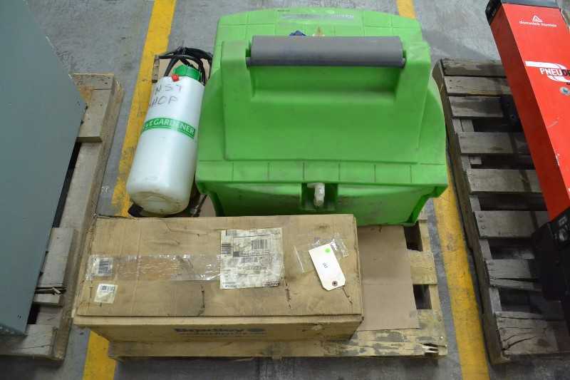 1 PALLET OF ASSORTED SAFETY EQUIPMENT, EYE WASH STATION REPLACEMENT PARTS, FENWALL, BRADLEY (OHIO) - MISCELLANEOUS