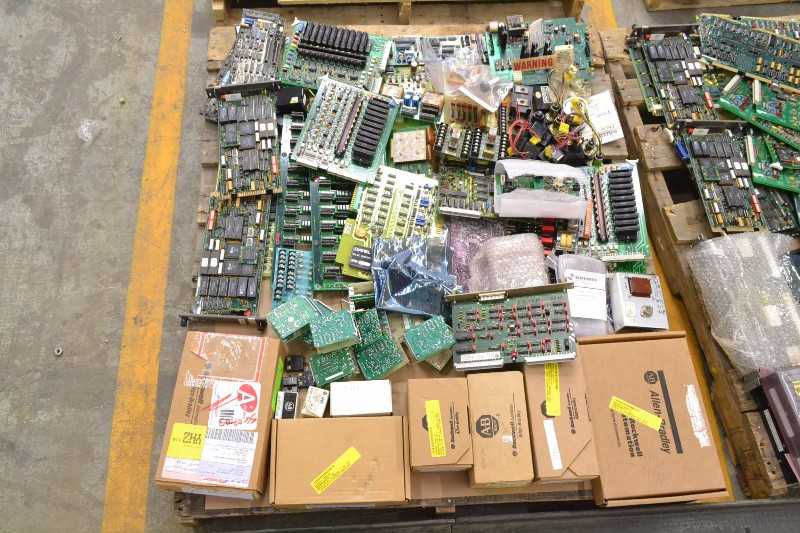4 PALLETS OF ASSORTED ELECTRICAL CONTROLS INPUT MODULES, OUTPUT MODULES, I/O PROCESSORS (OHIO) - MISCELLANEOUS