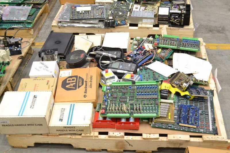 4 PALLETS OF ELECTRICAL CONTROLS INPUT MODULES, OUTPUT MODULES, I/O PROCESSORS, METERS (OHIO) - MISCELLANEOUS