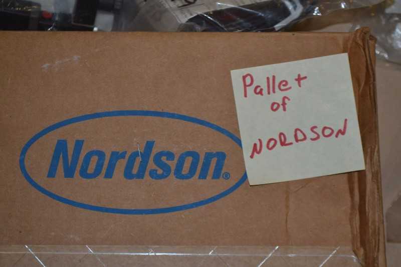 1 PALLET OF ASSORTED NORDSON ITEMS (OHIO) - MISCELLANEOUS