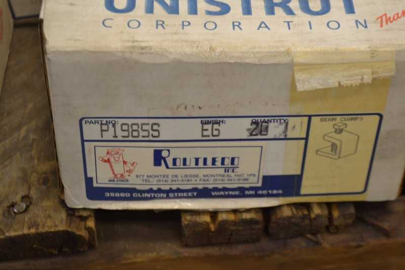 1 PALLET OF UNISTRUT AND ROUTLECO BEAM CLAMPS (OHIO) - MISCELLANEOUS