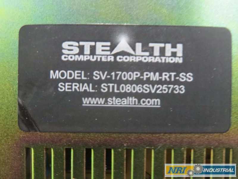 STEALTH COMPUTER SV-1700P-PM-RT-SS LCD MONITOR QUALITY CONTROLLER OPERATOR INTERFACE PANEL (OHIO) - MISCELLANEOUS